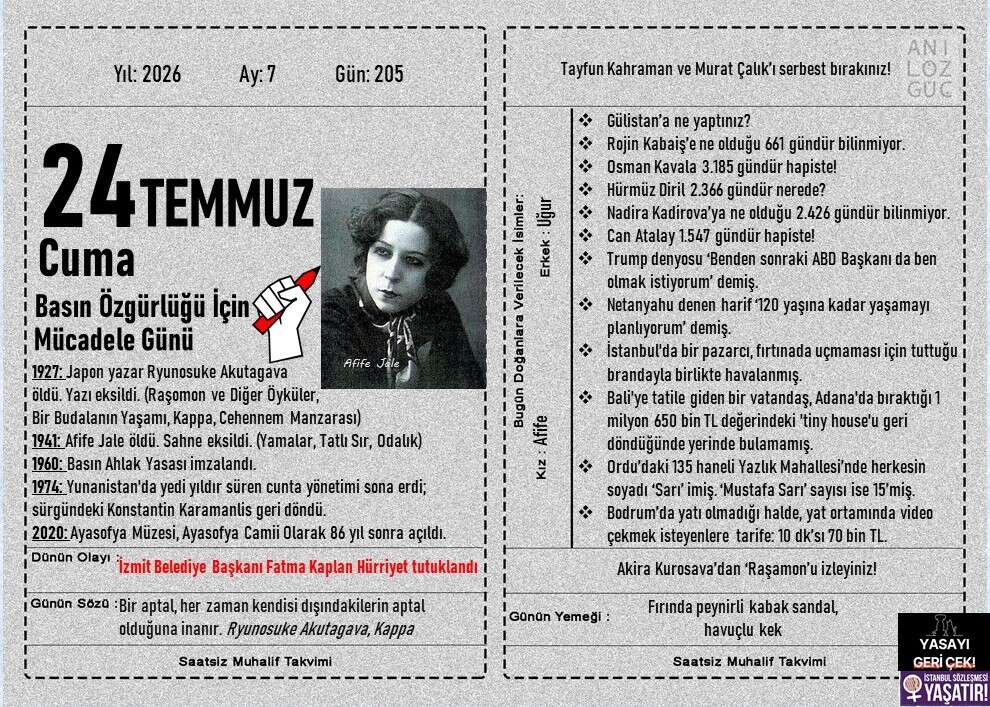 Basın Özgürlüğü İçin Mücadele Günü 1